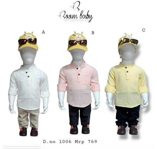 BOYS PREMIUM COTTON  SHORT KURTA PANTS